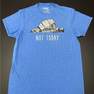 Star Wars Blue Graphic T-Shirt Medium “Not Today”